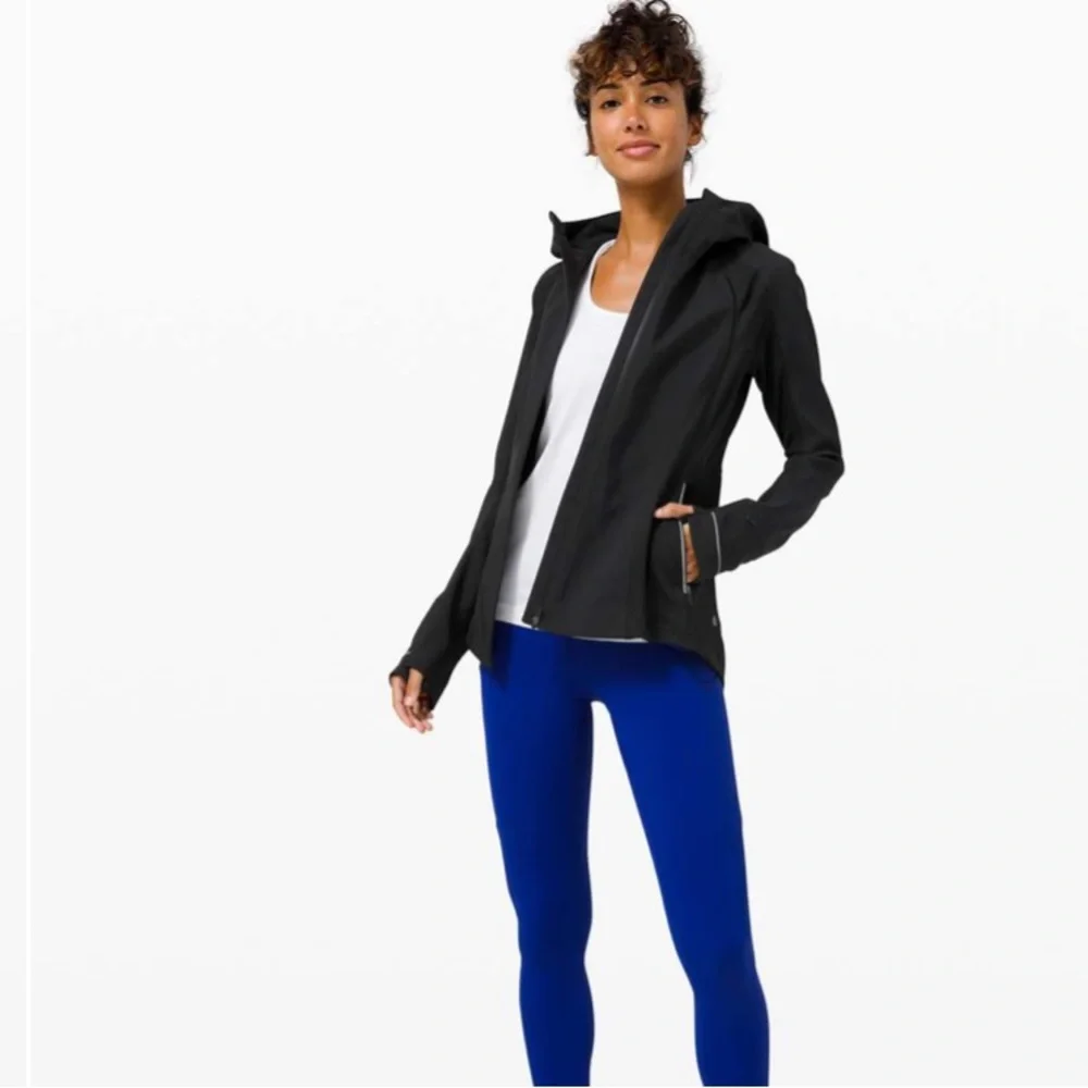 lululemon athletica Black Hooded Softshell Jacket